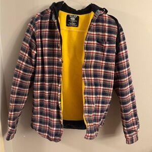 Grit Iron Workwear Hooded Flannel Jacket